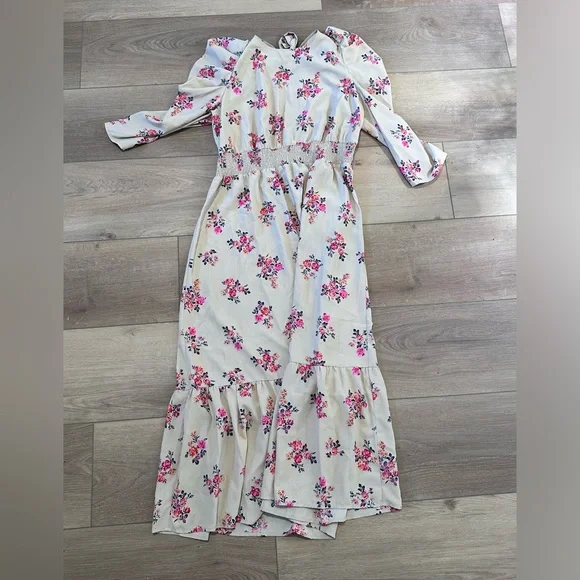 white dress summer midi Summer Away LUNA MIDI DRESS IN White
